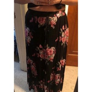 Floral maxi skirt